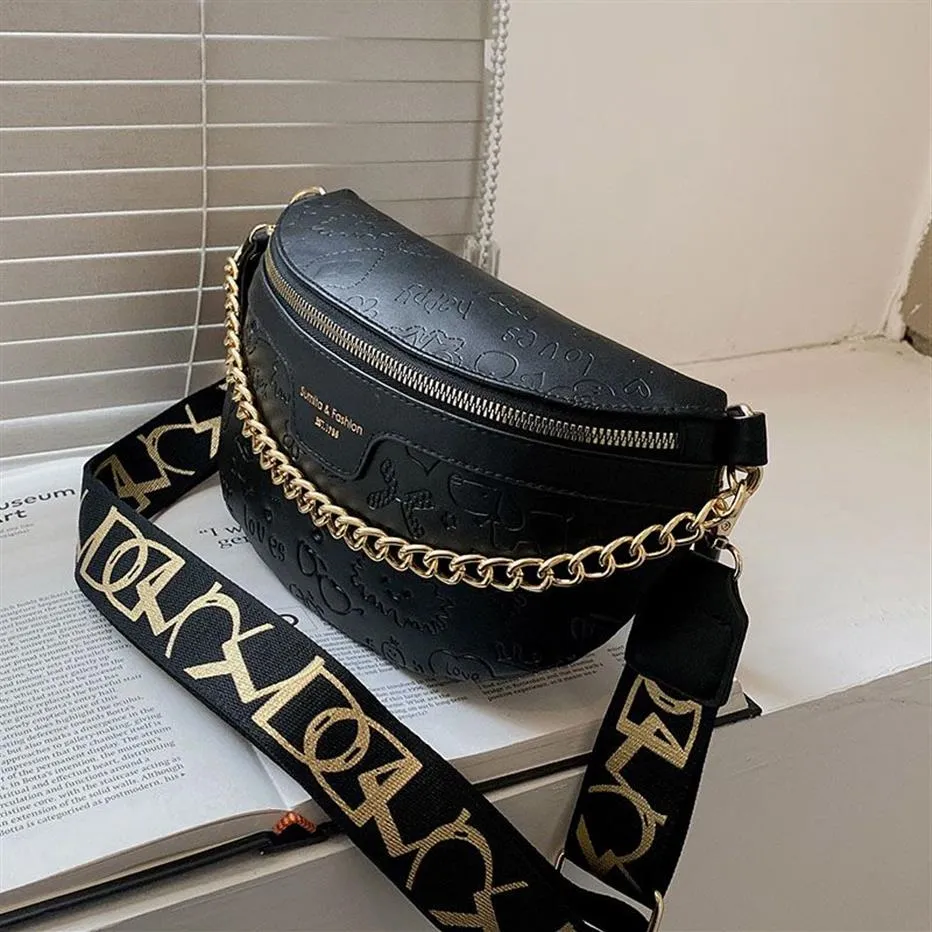 Chaîne de luxe Fanny Packs femmes en cuir taille sac marque épaule bandoulière poitrine sacs mode taille ceinture sacs fille téléphone Pack New283Y