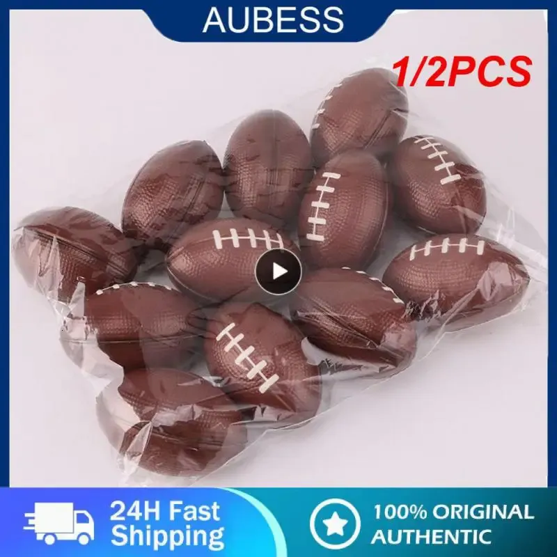 الكرات 1/2pcs Mini Foam Rugby كرة غير قابلة للتزحلق للأطفال لعبة لعبة صغيرة أمريكية لكرة القدم ألعاب كرة القدم المضادة للعبث 231031