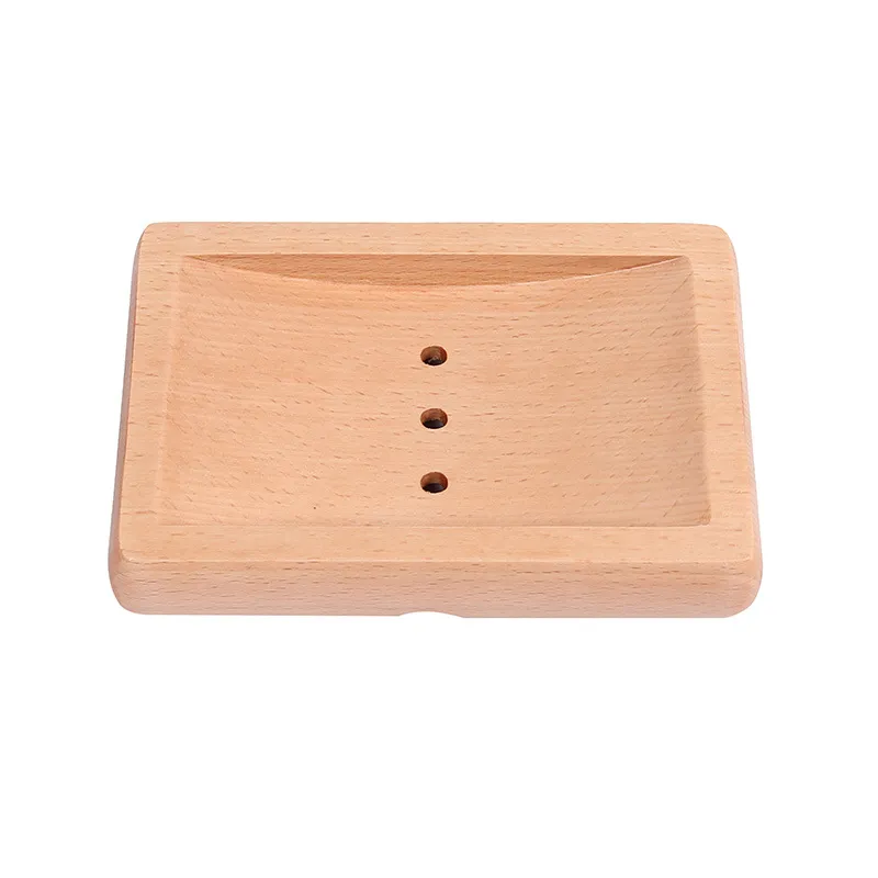 Natural Wooden Soap Dishes Tray Holder Storage Racks Plate Box Container Bath Shower Bathroom Accessories Supplies