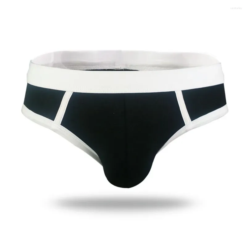 Mutande Slip da uomo Biancheria intima sexy convessa a U di alta qualità Cotone traspirante Vita bassa Slip Homme String Tanga