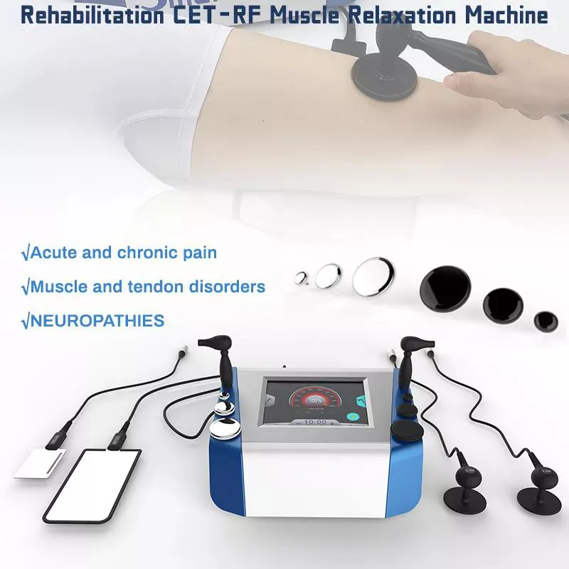 専門のディープケアDiathermy RF理学療法テカール療法CET RET疼痛緩和機スポーツ傷害修復