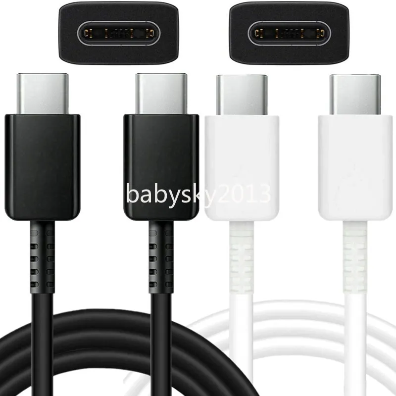 1M 3ft 25W 3A Snabb laddningstyp C USB-kabel USB-C-kablar för Samsung Galaxy S8 S10 Obs 10 S20 S22 S23 Huawei B1