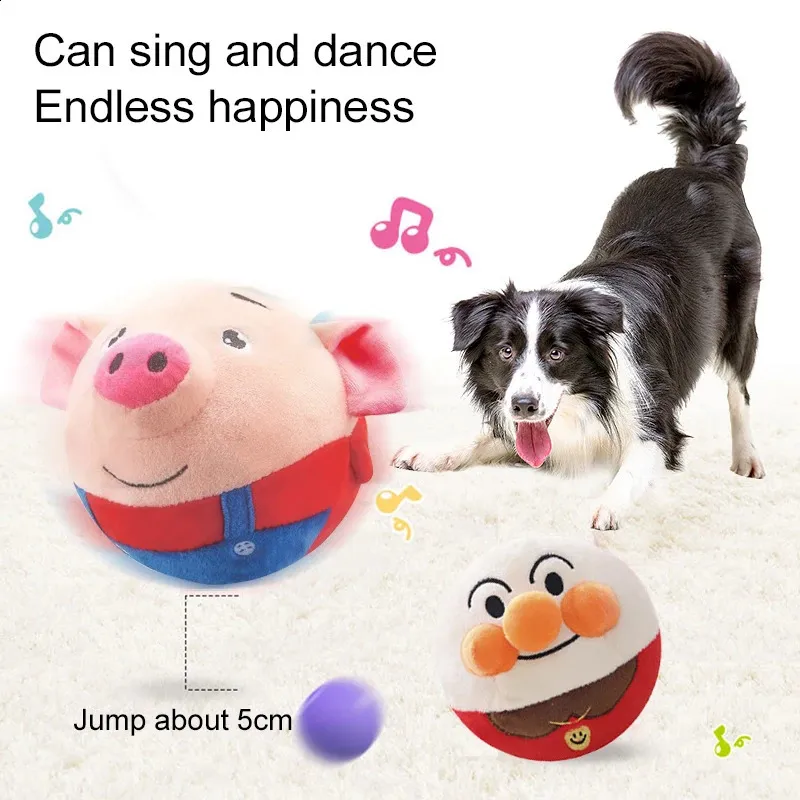 Talking dog ball top