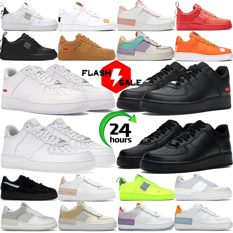 designer women platform Outdoor Casual shoes triple white Utility shadow Pistachio Frost Spruce Aura Pale Ivory one 1 Classic sneakers mens trainers
