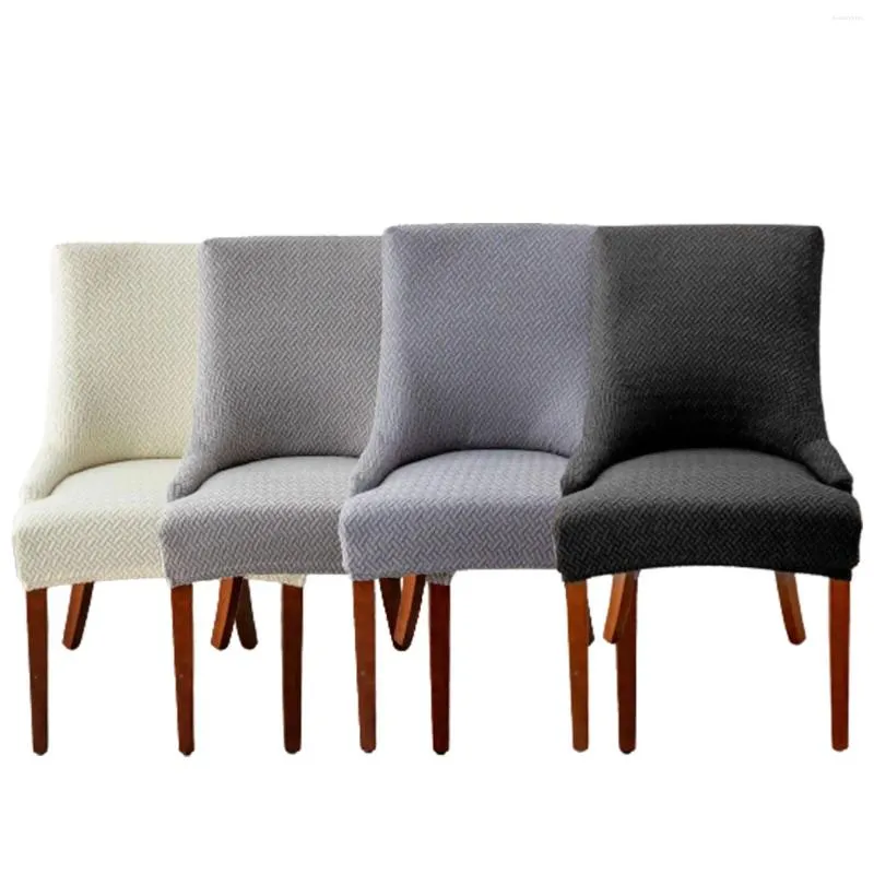 Housses de chaise de bureau, couleur unie, amovible, lavable, applicable aux tabourets de bar et aux fêtes