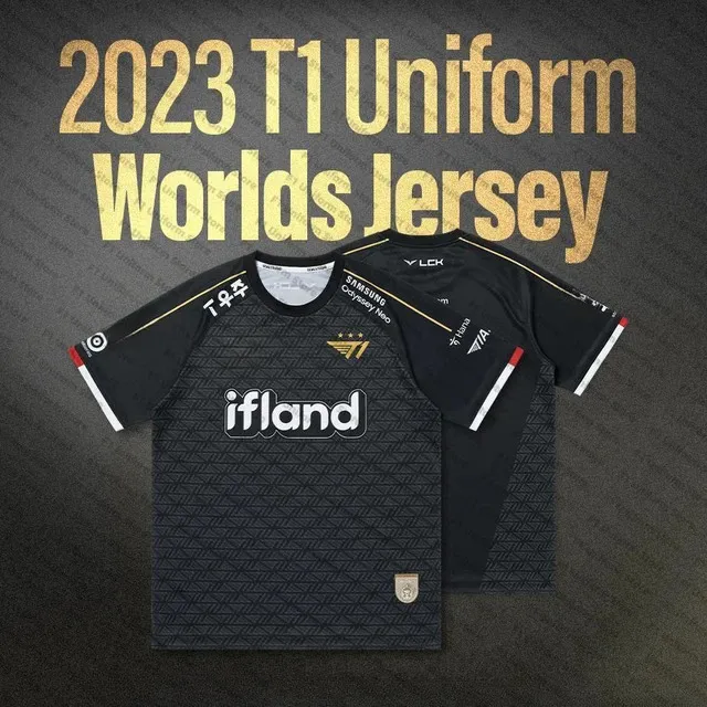 Official SKT T1 LoL Jersey - Faker Zeus Keria Gumayusi Custom ID