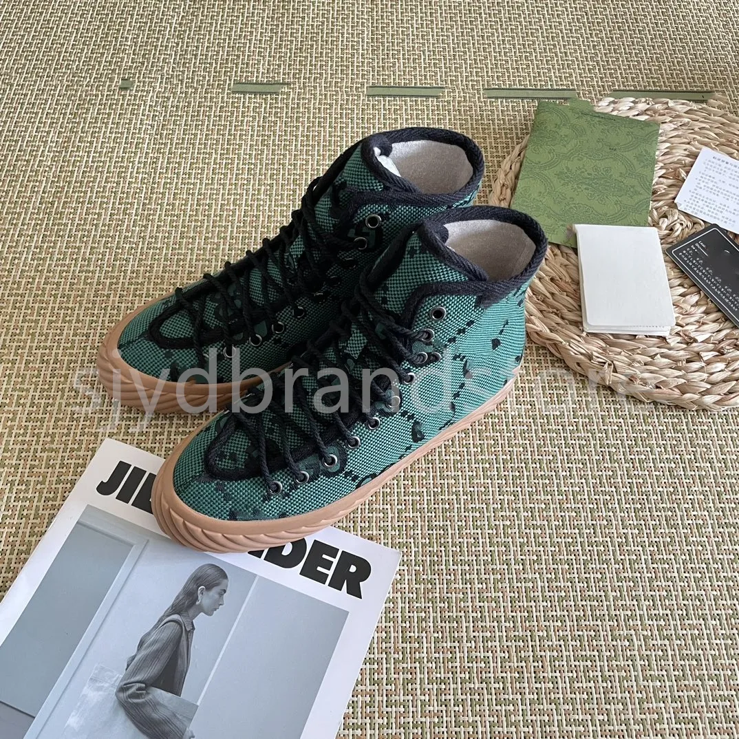 1977 Femmes Chaussures Bottes Tennis Toile Bottes Casual Luxurys Designers Vert Et Rouge Web Stripe Semelle En Caoutchouc Stretch Coton Low Top Hommes Baskets