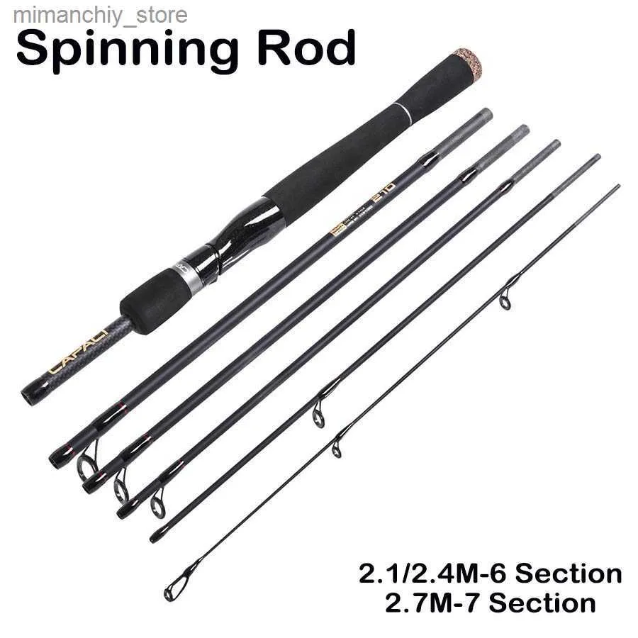 Portable 6/20lb Boat Rod With ML Power Spin For Fast Action And
