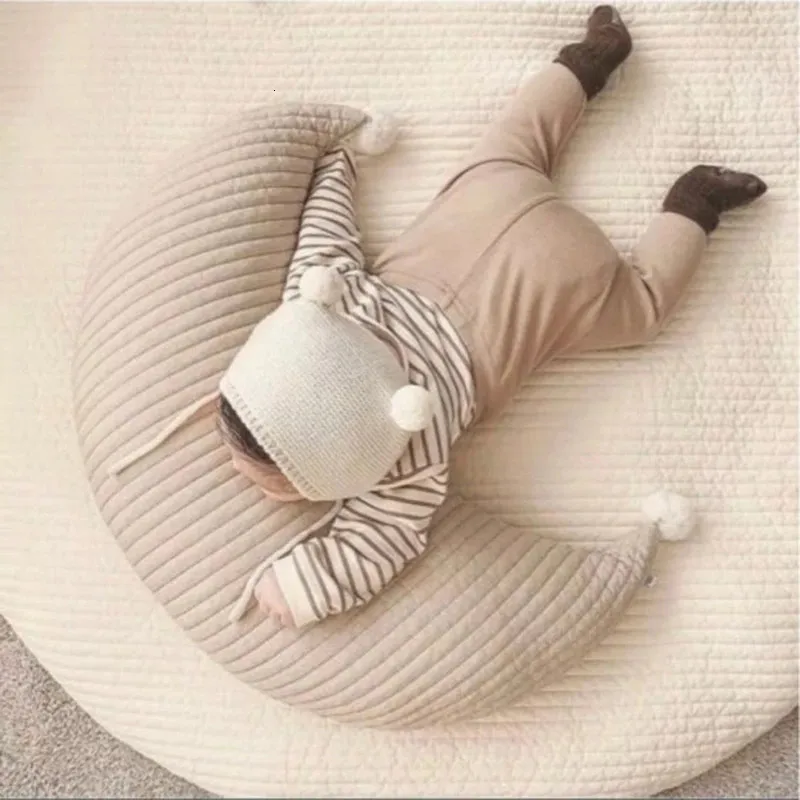 Almohadas Almohada para bebé, almohada de lactancia para mamá, maternidad, Luna, algodón en forma de U, cojín de cintura para alimentación, abrazo infantil 231031