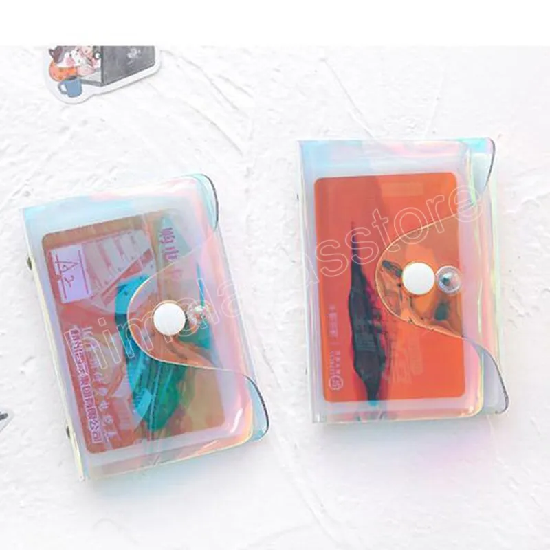 Laser femmes carte couverture support protecteur portefeuille PVC étanche crédit carte de visite Protection porte-documents sacs