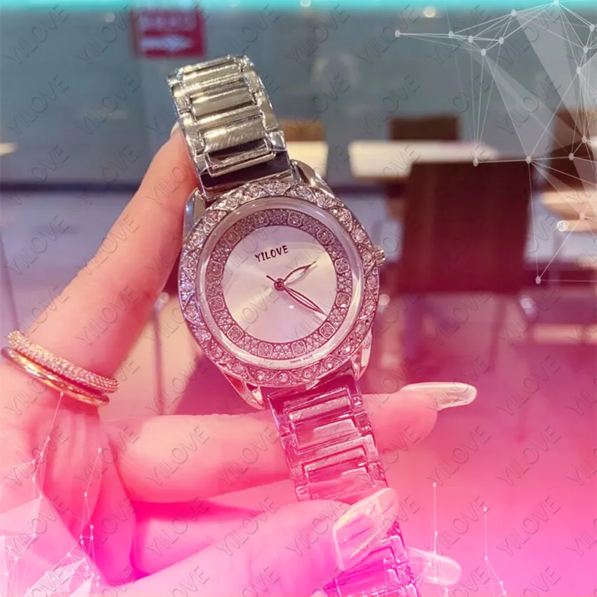 36 -миллиметровое Quartz Time Time Watch Womens Fulll нержавеющая сталь.