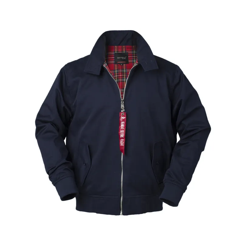 European Solid Classic Retro Vintage Bomber Jacket For Men Trendy
