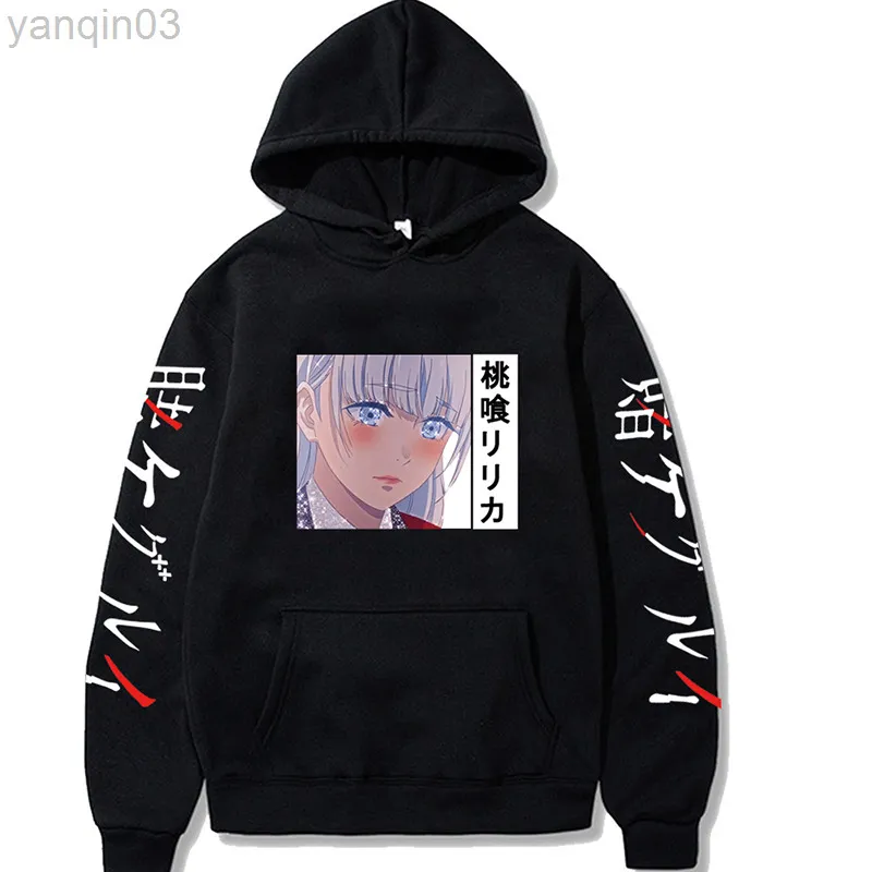 Sweats à capuche pour hommes Sweatshirts Unisexe Kakegurui Anime Manga Hoodies Surdimensionné Casual Yumeko Jabami Pulls À Capuche Hommes Harajuku Hip Hop Vêtements À Manches Longues L220901