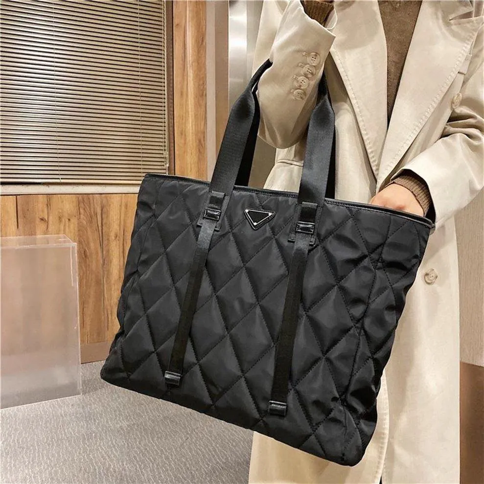 Duffel Bags Luxury Designer Женская сумка с большой тотацией Rhombus check плеч