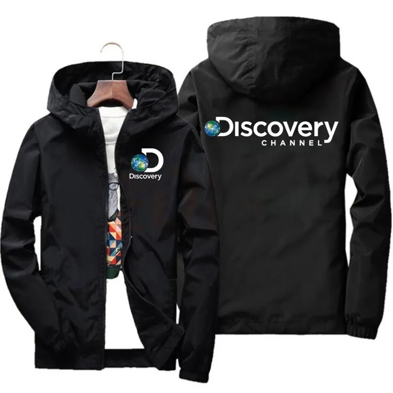 Herrenjacken Discovery Channel Druckjacke Herren Survey Expedition Scholar Top Jacke Outdoor-Bekleidung Windjacke 220901