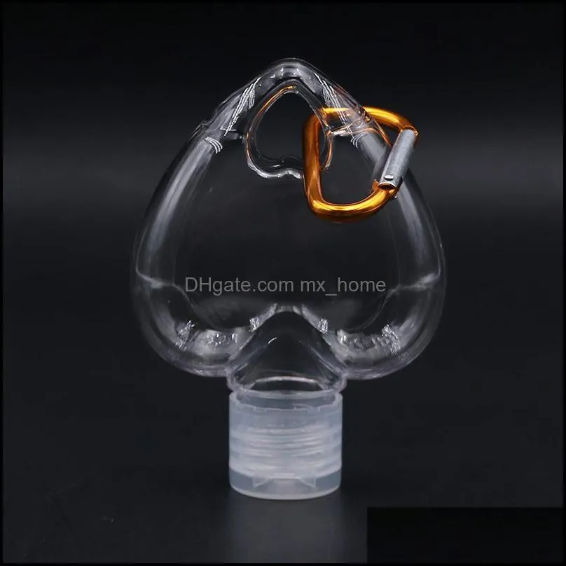 Vorratsflaschen Gläser 50 ml Petg Love Flasche leer Handwäsche Karabiner leicht zu tragen klar transparent für Home Offic 1 6Ly G2 Drop De Dhx6P