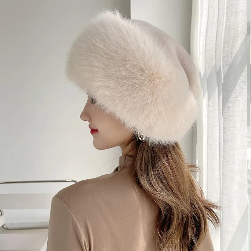 B￩rets ht4003 fur chapeau femme chaude casquette de ski de neige femelle feme bomber dame chapeaux hivernal du vent pour ushanka russe