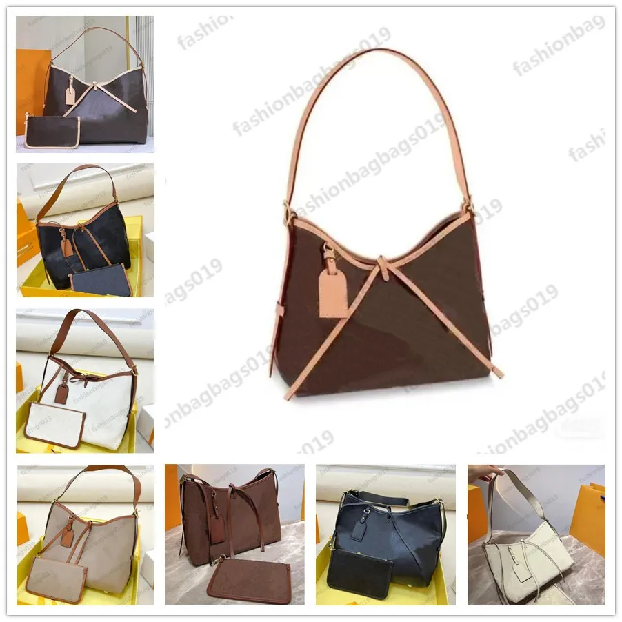 Luksusowe losy marki PM MM MUMY BORAS LABIES VINTAGE CENE CANVAS WYKORZYSZENIE Skórzana torebka 2PC Mini torebki zakupowe torebki na ramię Cross Body Totes M46203