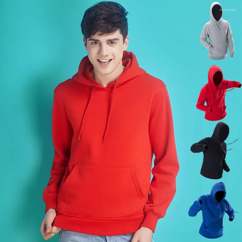 Sweats à capuche pour hommes 2022 automne et hiver Plus velours épais couleur unie sweat marée marque Hbandeau à capuche plus taille S-XXXL