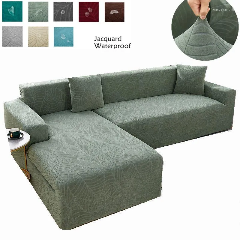 Krzesło obejmują wodoodporną stałą elastyczną sofę do salonu 1/2/3/4 Siedzenia rozciąganie Jacquard Spandex Corner Lshape Couch Bench