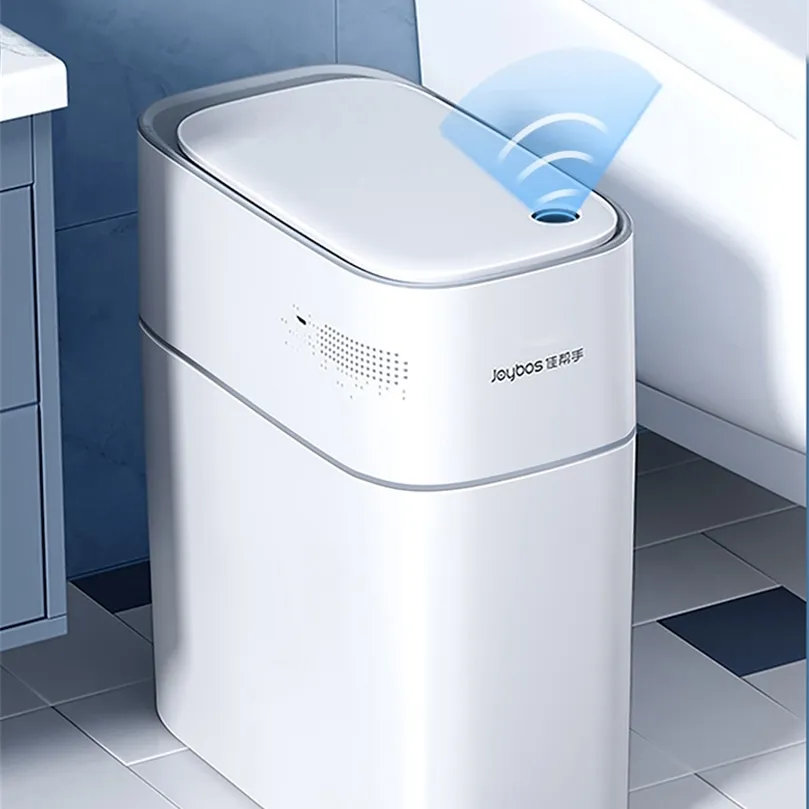 Waste Bins Joybos Automatic Bagging Sensor Trash Can 14L Home Toilet