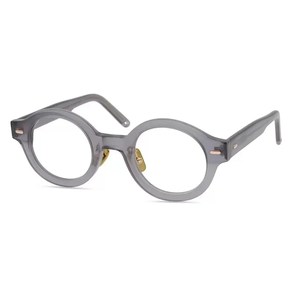 رجال النظارات البصرية إطارات Eyeglass العلامة التجارية Retro Women Round Frame Frame Pure Titanium Dove Pad Myopia Eyewear مع نظارات CAS2832