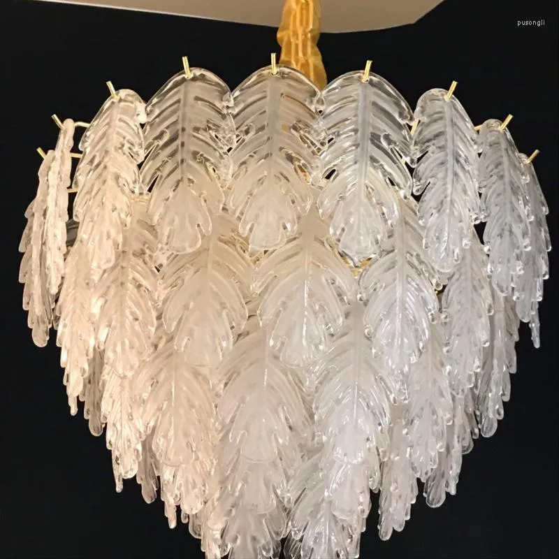 Lâmpadas pendentes Light Luxury Luter Lustelier Post Post Modern Feather Restaurant Designer Villa