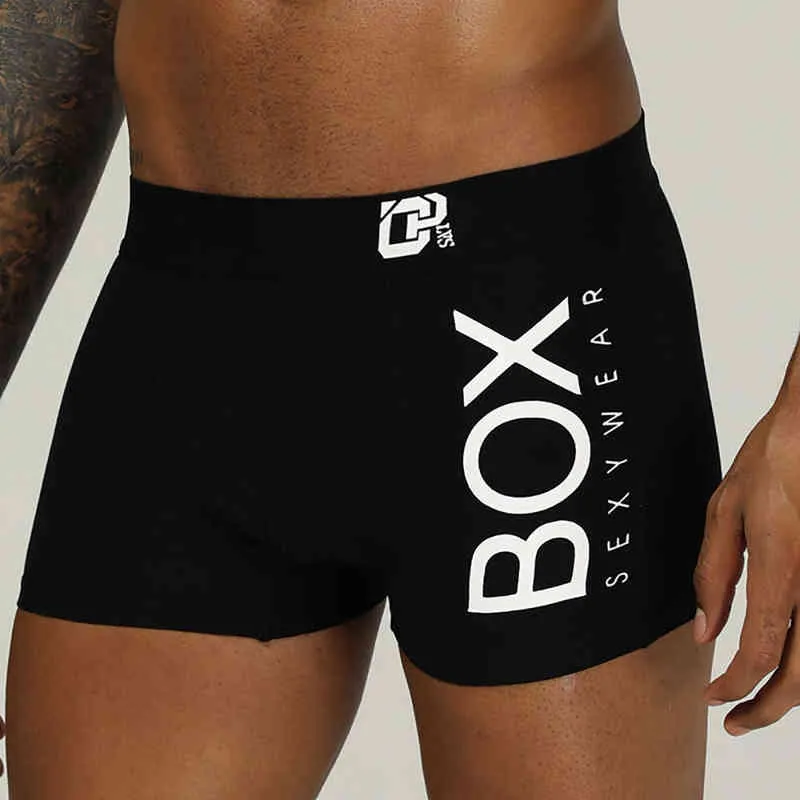 Mutande ORLVS Mens Boxer Intimo sexy morbido boxer lungo Cotone morbido Mutande Mutandine maschili 3D Pouch Pantaloncini Sotto pantaloni corti 220901H