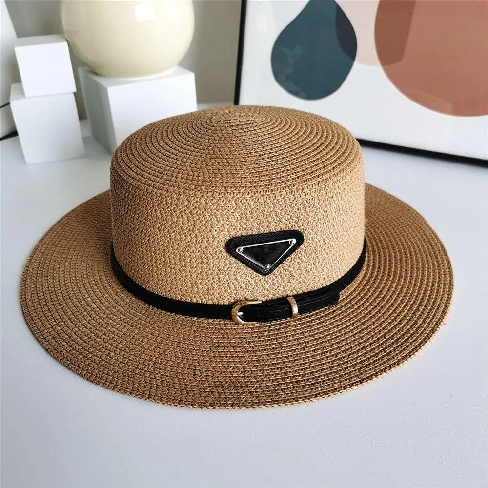 نساء الصيف القش القبعة أزياء أشعة الشمس حماية الشاطئ الشخصية القبعات واسعة الحافة مع الشريط