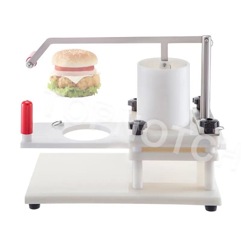 TOPNOTCH Stuffed Burger Meat Press Machine High Quality Round Non Stick Meat Patty Making Equipment