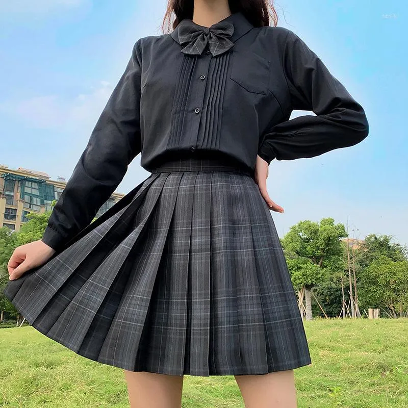 Saias 27 Saia plissada de estilo Mini Y2K Summer A-Line Plaid Women Women Harajuku Tennis Japonês Uniforme Escolar Curto