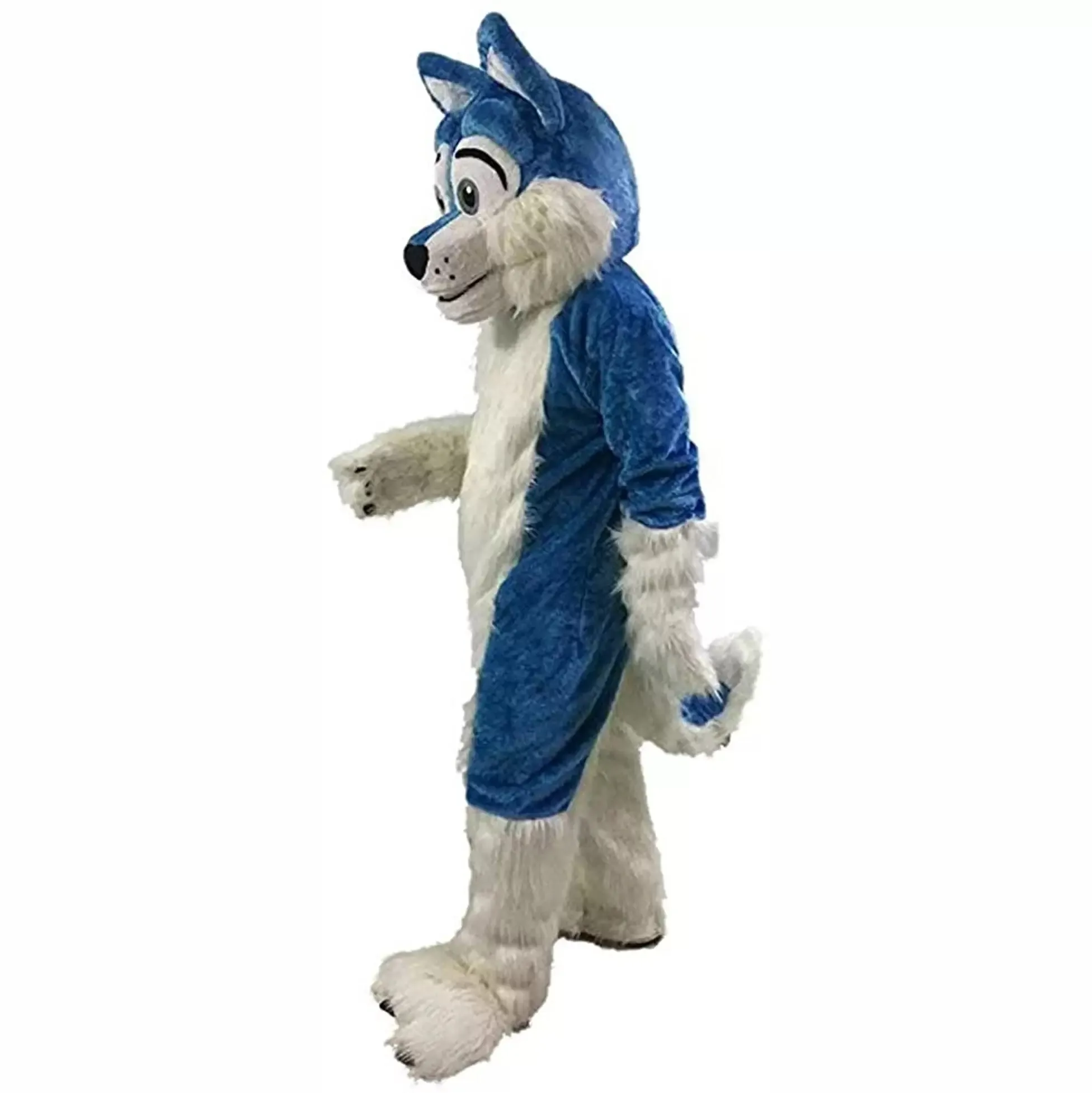 2022 Wolf Dog Husky Fursuit Costumi mascotte Halloween Fancy Party Dress Personaggio dei cartoni animati Carnevale Natale Pasqua Pubblicità Festa di compleanno Costume Outfit