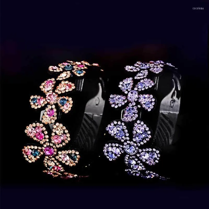 Hair Clips Women Rhinestones Flower Colorful Bud Claw Maker Bun Hairgrip Hairpins Accessories