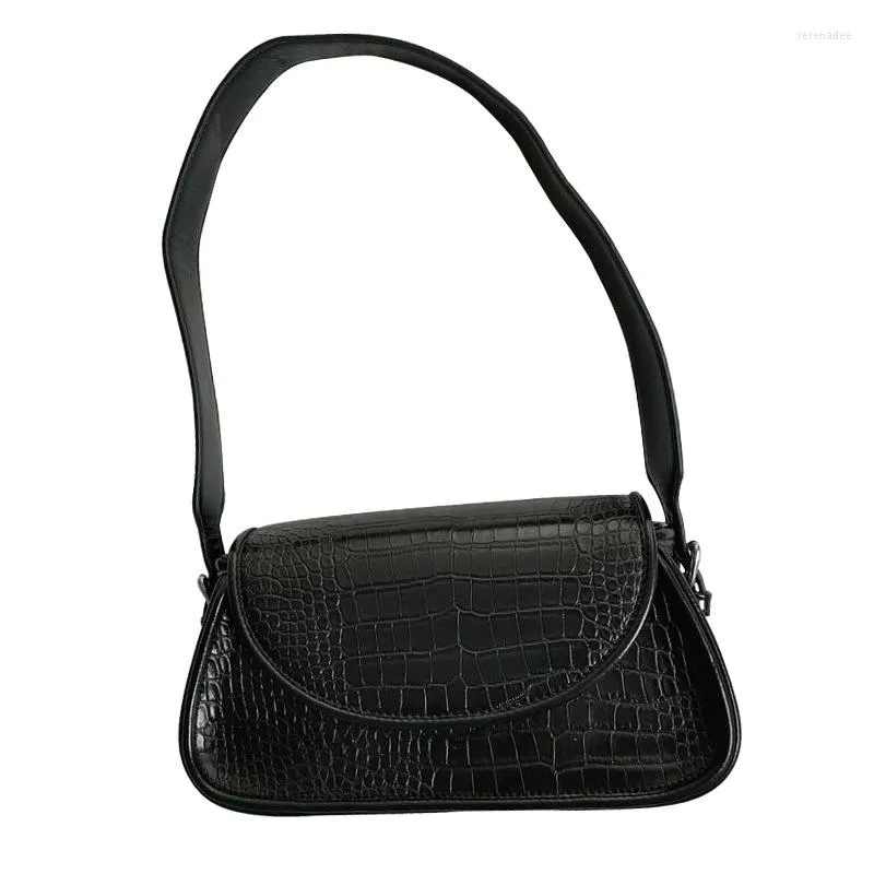 Borse da sera Donna Classica Ascellare Quotidiano Pochette per telefono Moda Bianco Nero Pelle PU Coccodrillo Designer Borsa Shopper Totes CROCO