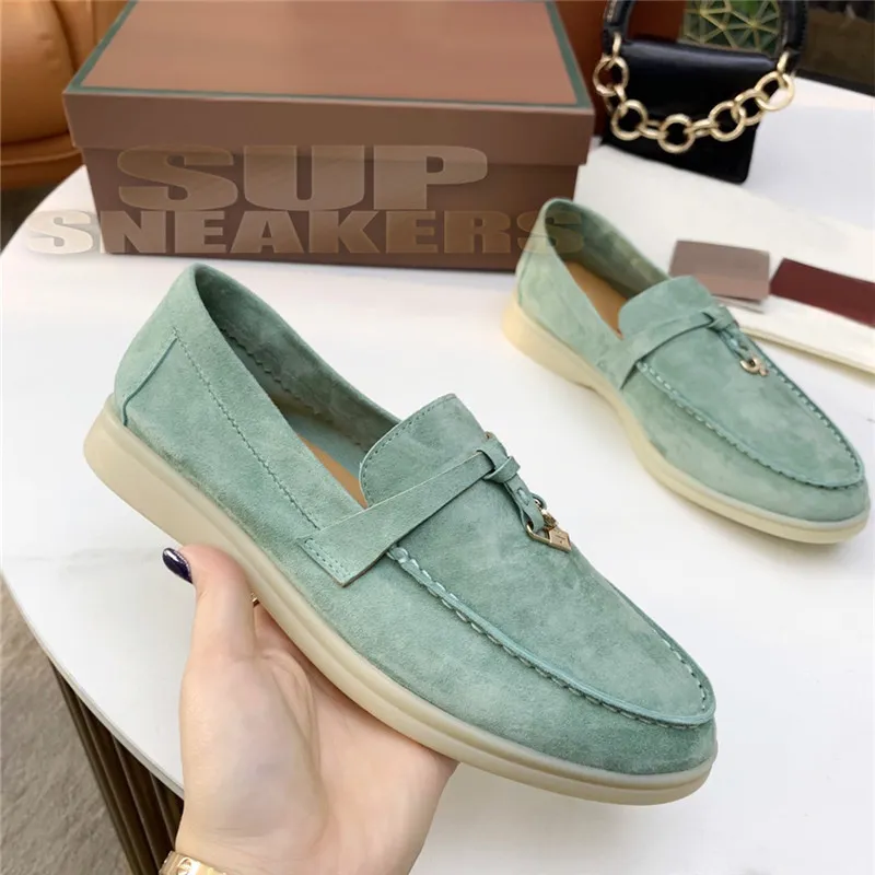 22SS Mens Womens Loafers Shoes Top Fashion Classic Leather Slipe Slip-On Platfor