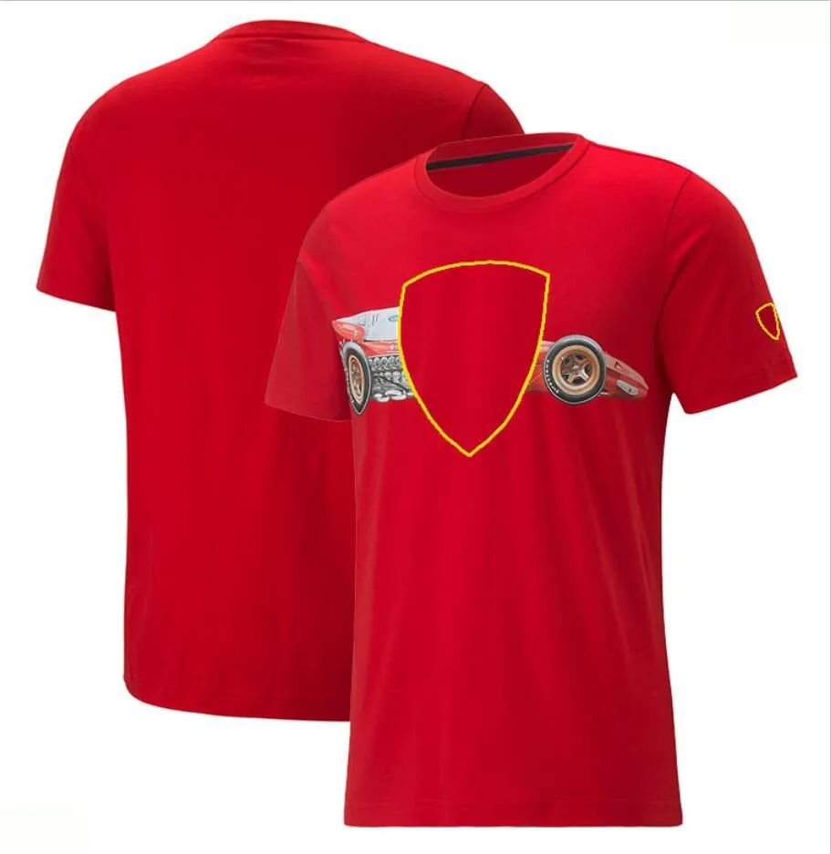 2022 NOWOŚĆ ZESPÓŁ F1 T-shirt Wersja zespołu Wersja Fan Ubranie Szybkie suszące oddychające pół rękawowe niestandardowe rozmiar plus