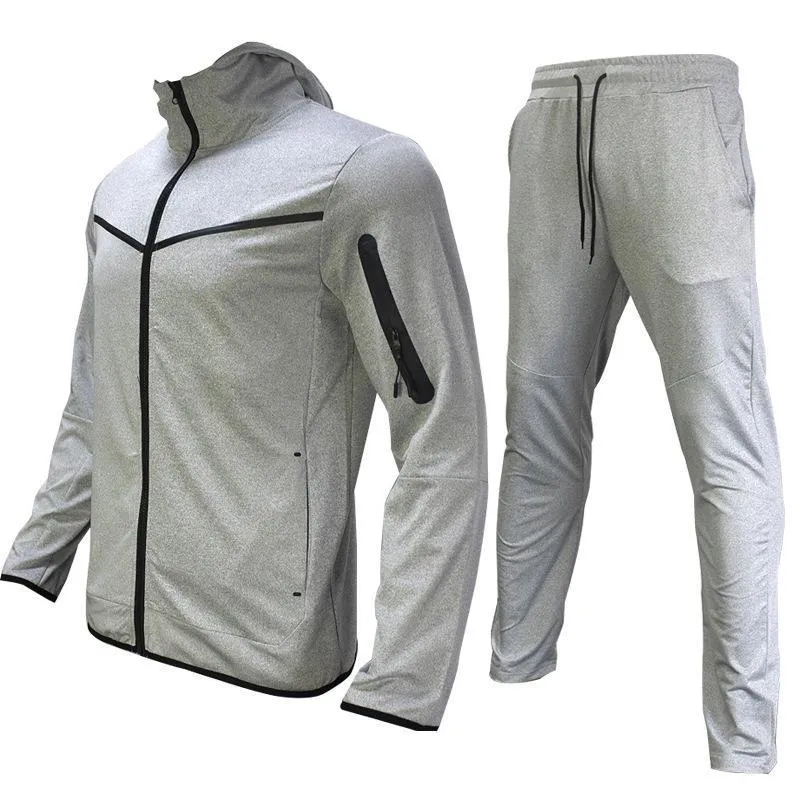 Tracksuits Tech Fleece Men Tracksuit Two Pally Set Designer Trainingspak Sportbroek Hoodie Hoge kwaliteit Big en lang comfortabele sweatsuit Spring Mens Clothing