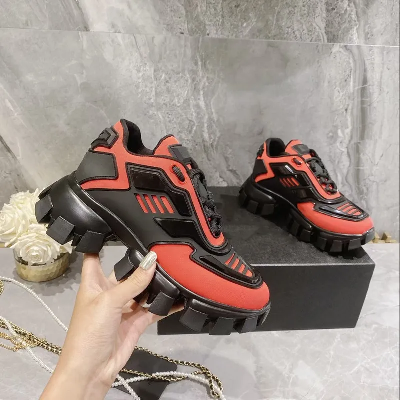 Fashion Brand Sports Designer Couple Casual Shoes Women Men Grey Technical Mesh PU Material Running Platform Homme ShoeBReflective