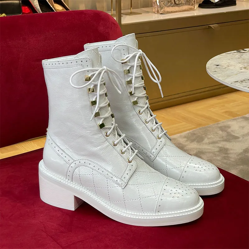 Nouvelles bottes d'hiver pour les femmes 2022 Chaussures de concepteur de luxe Bottines