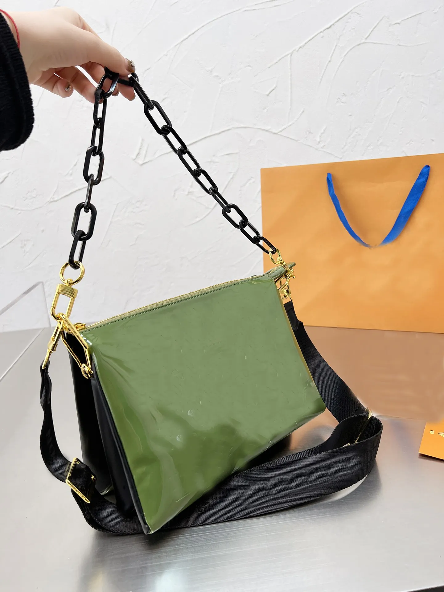 Coussin PM MM Shoulder Bag Designer Women Crossbody Genuine Calf