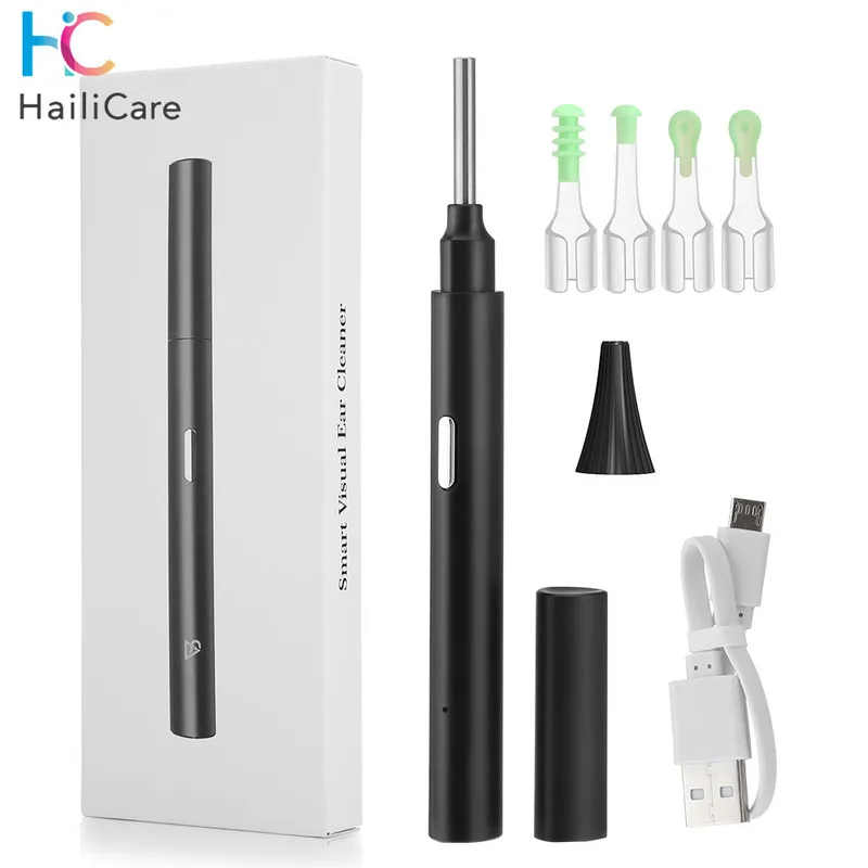 Caméra d'oreille otoscope sans fil avec double vue, 3.9mm 720phd Wifi Ear  Scope avec 6 lumières LED