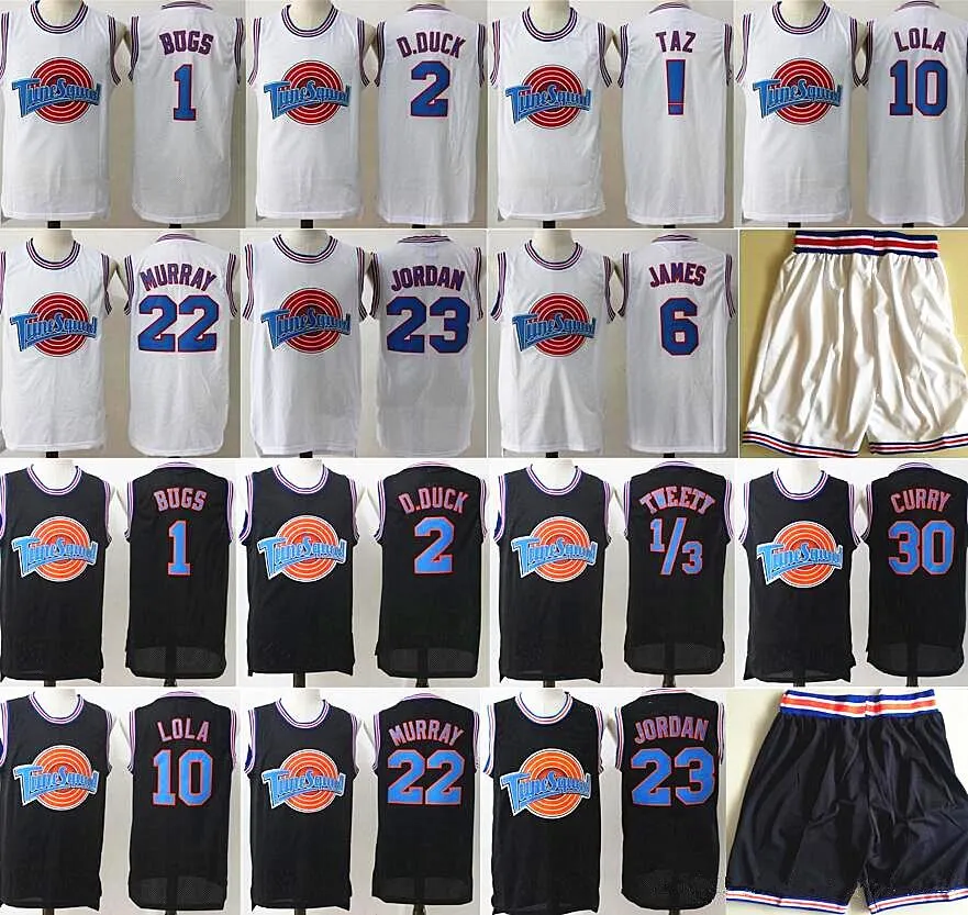 Space Jam Jersey Movie Tune Squad Looney Daffy Duck Bill Murray Lola Bugs Bunny TAZ Titti Michael James Curry