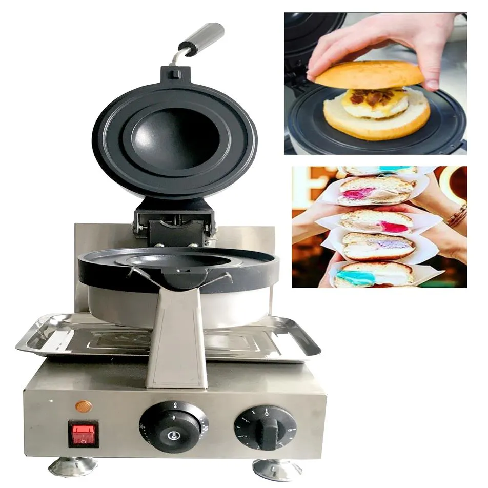 Electric UFO Hamburger Bread Makers Waffle Machine Panini Press Waffle