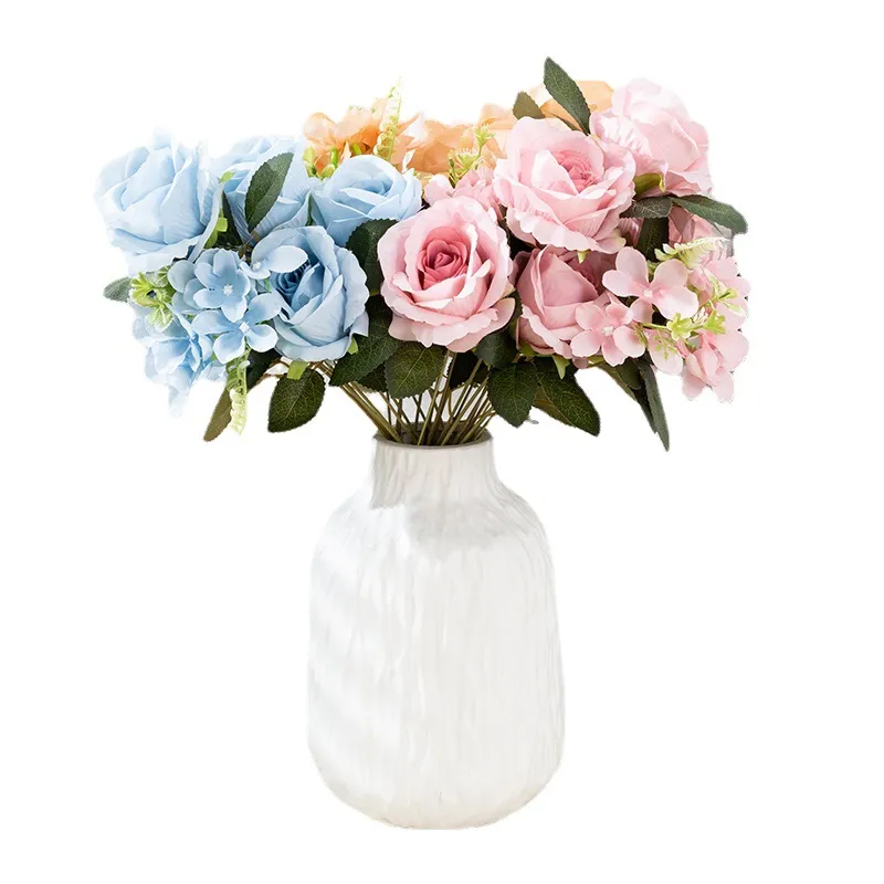Bouquet De Roses Noires Artificielles - 25x18x18 Cm, Style Gothique, Pour Mariage, Déco, Halloween
