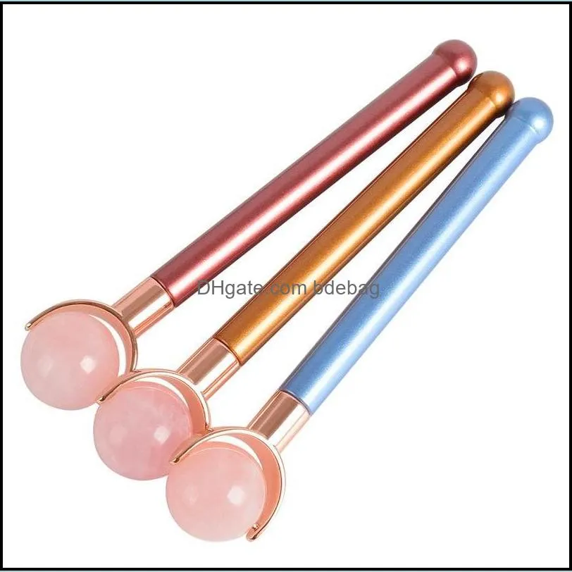 الفنون والحرف الأسطوانة MASR LOLLIPOP MASSOR Stick Fashion Round Ball Beauty Instrument Fl Face Orgent Factory Direct 25BS F DHMFK