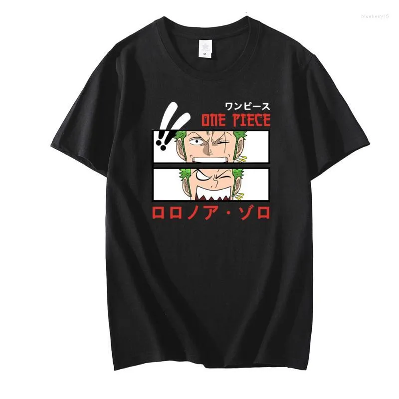 Camisetas masculinas anime anime japonês roronoa zoro imprimir camiseta
