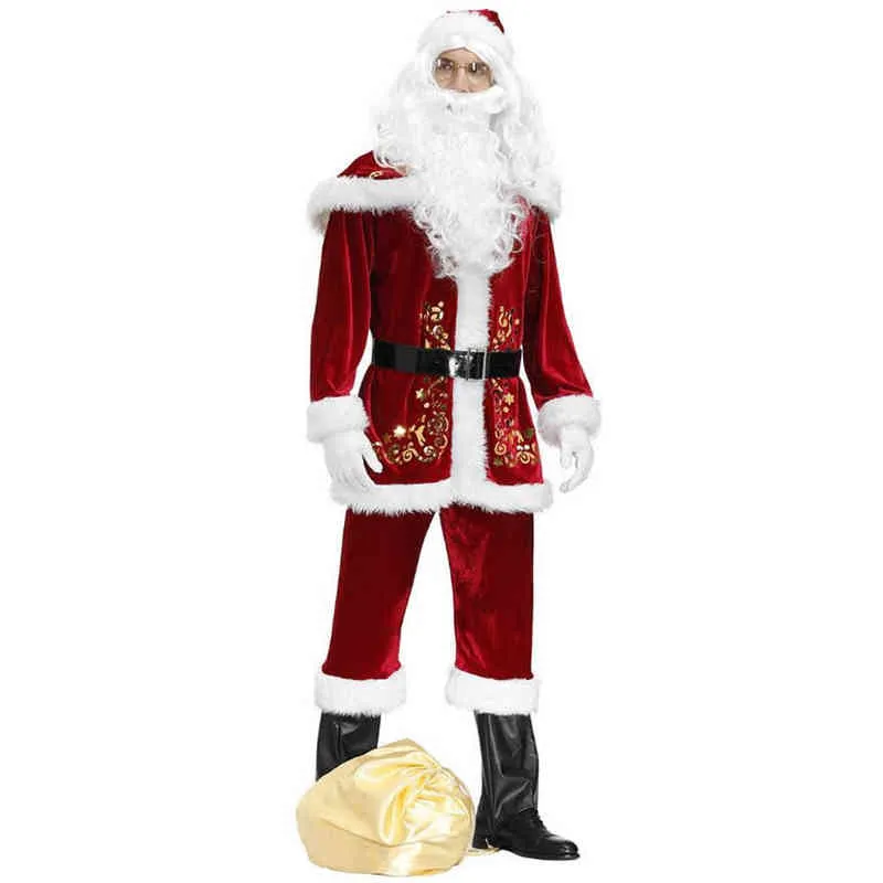 Xmas Suit Velvet Santa Claus Outfits For Ladies Plus... From Bailixi04,  $29.57 | DHgate.Com