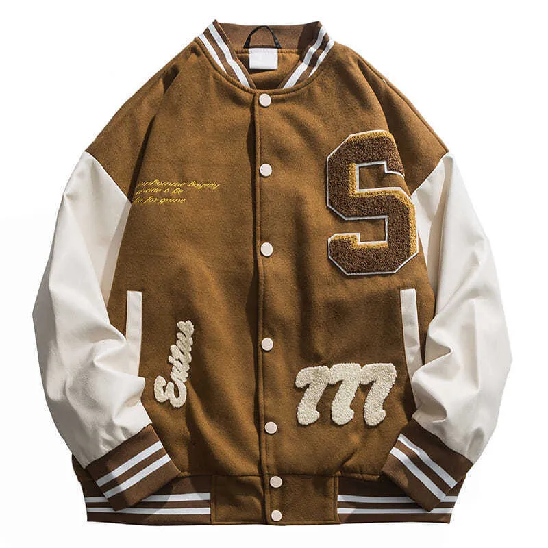 Baseball jacket vintage leather best sale