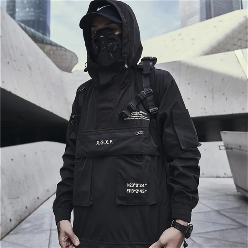 Мужская куртка для технической одежды для мужчин весенней уличной одежды черная водонепроницаемая ветряная ветка 220901