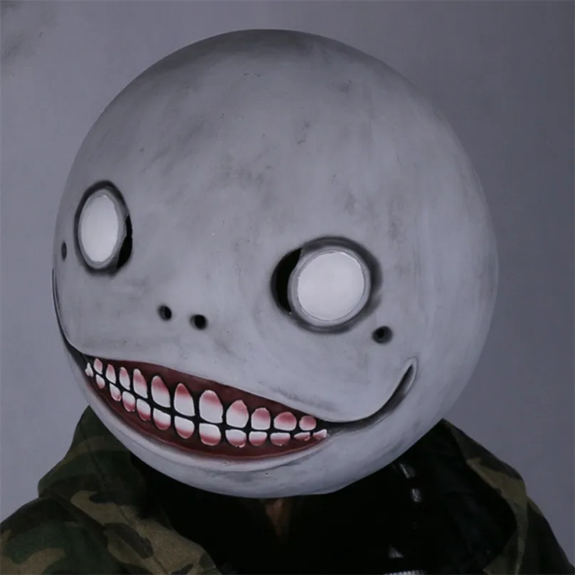 أقنعة الحفلات NieR Automata Emil Men Women Halloween Christmas Christmas Party Horror Cosplay Full Face Mask 220901